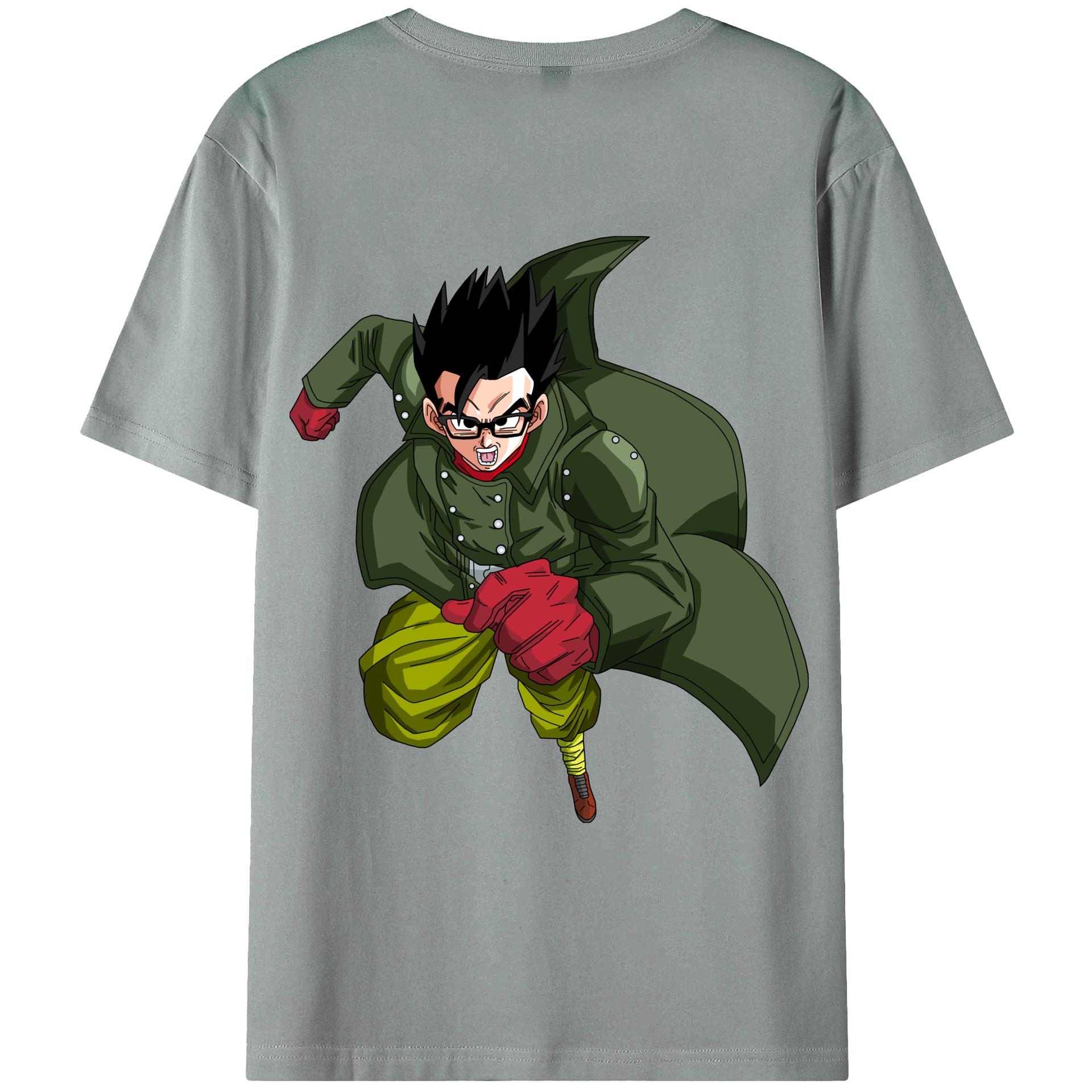 （画像用） ドラゴンボール 孫 悟飯（そんごはん）DRAGON BALL Son Gohan 綿100％ メンズ半袖Tシャツ（バックプリント） 通気性